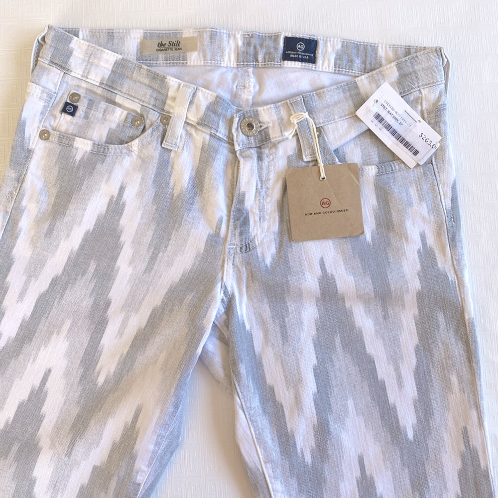 Jeans AG Thé Stilt Cigarettes Jean Ikat grey